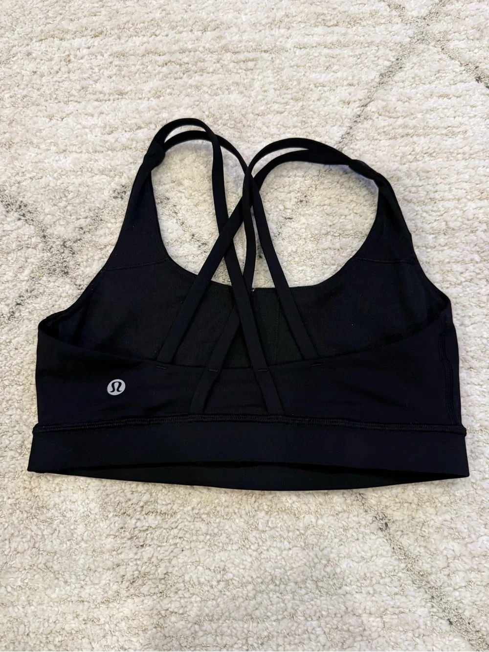 Lululemon Women's Black Strappy Sports Bra Size 4